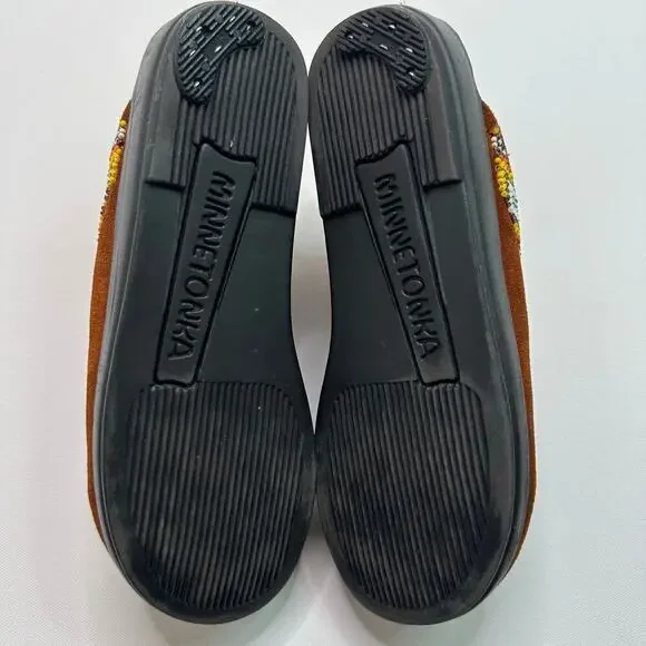 Minnetonka Suede Clogs with Beading - Picture 7 of 7